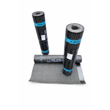 Dakbedekking APP Bitumen Toplaag 470K24 zwart gemineraliseerd 5x1mtr x 4,3mm