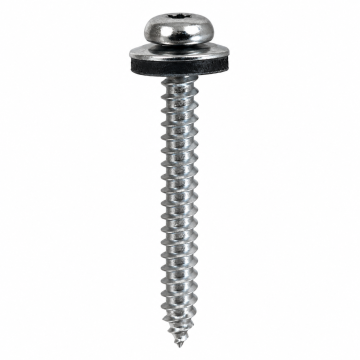 RVS daktrimschroeven 3,5 x 40 mm Torx 20 met afdichtrubbers – 20 stuks