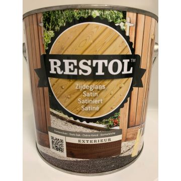 Restol Houtolie Zijdeglans 2,5L Donkereiken - Hout en Bouwmaterialen - 2023