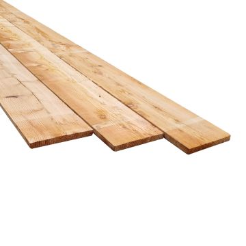 Douglas Lariks 22x200x5000mm plank fijnbezaagd