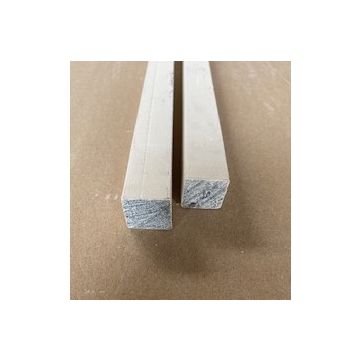 LWK: Meranti Glaslat F5 25x25x2750 mm, wit gegrond - Hout en Bouwmaterialen - 2023