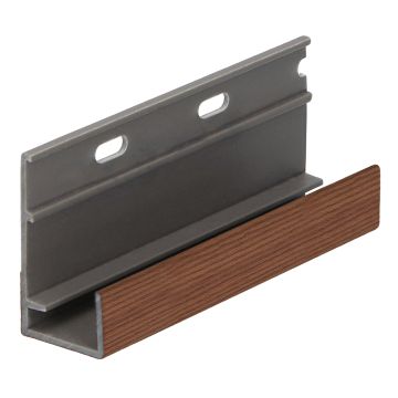 Omrandingprof. met ontwatering Keralit - Bruin red ceder classic nerf