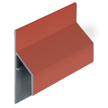 Trim/kraal aansluitprofiel 17mm Keralit - Steenrood classic nerf