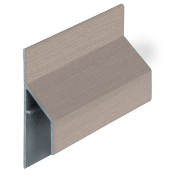 Trim/kraal aansluitprofiel 17mm Keralit - Vergrijd ceder classic nerf