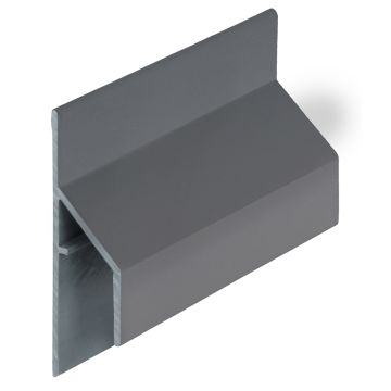Trim/kraal aansluitprofiel 17mm Keralit - Dustgrey pure mat