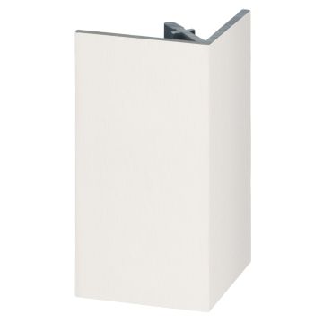 Uitw. rechthoekprofiel Keralit 46x46mm - Wit classic nerf