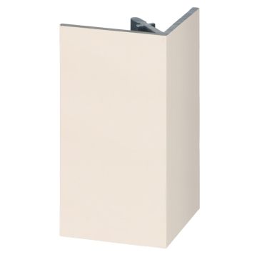 Uitw. rechthoekprofiel Keralit 46x46mm - Sandcream pure mat