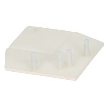 Eindkap uitw.rechthoekverb.prof.Keralit - Sandcream pure mat