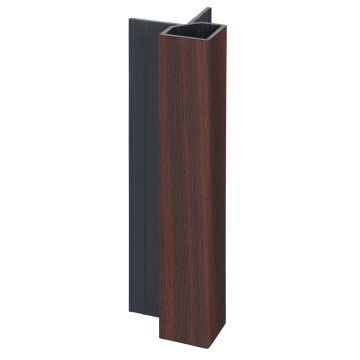Keralit uitwendig hoekprofiel 32x32mm - Mahonie classic nerf