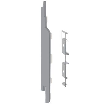 Eindkap+connector  links voor 2814 (5st) - Grijs classic nerf
