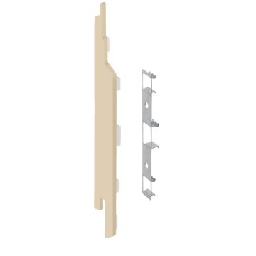 Eindkap+connector  links voor 2814 (5st) - Licht ivoor classic nerf