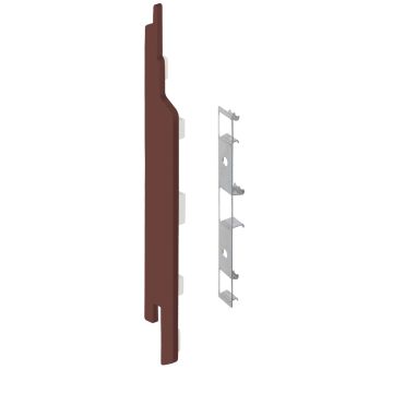 Eindkap+connector  links voor 2814 (5st) - Mahonie classic nerf
