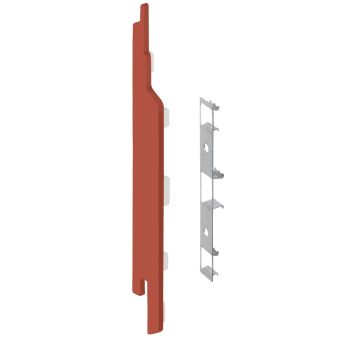 Eindkap+connector  links voor 2814 (5st) - Steenrood classic nerf