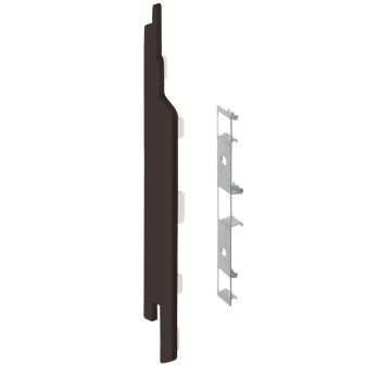 Eindkap+connector  links voor 2814 (5st) - Donkerbruin classic nerf