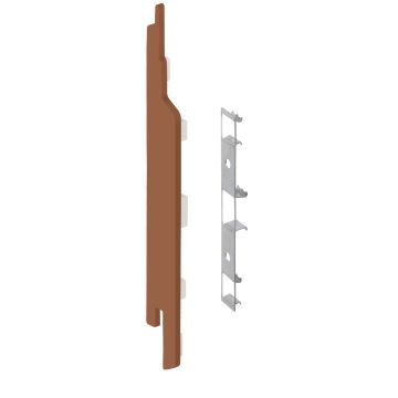 Eindkap+connector  links voor 2814 (5st) - Bruin red ceder classic nerf
