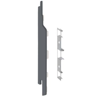Eindkap+connector  links voor 2814 (5st) - Dustgrey pure mat