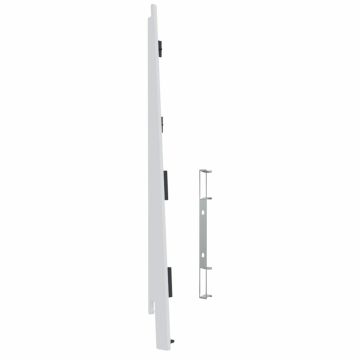 Eindkap+connector links voor 2817 (5st) - Snowwhite pure mat