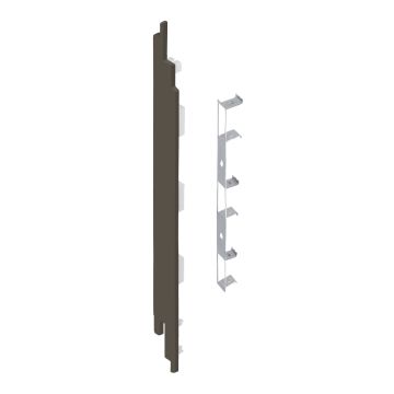 Eindkap+connector  links voor 2819 (5st) - Kwartsgrijs classic nerf