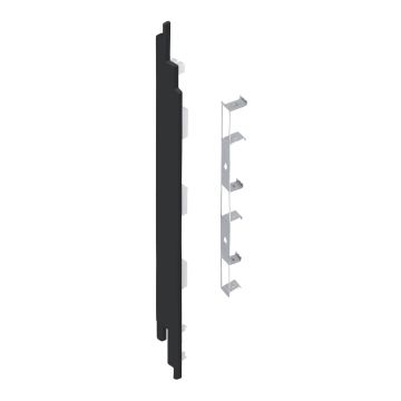 Eindkap+connector  links voor 2819 (5st) - Zwart classic nerf