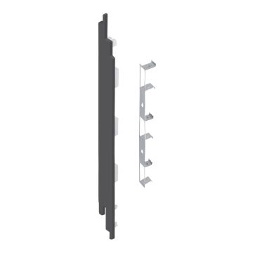 Eindkap+connector  links voor 2819 (5st) - Antraciet classic nerf