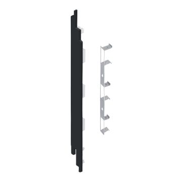 Eindkap+connector  links voor 2819 (5st) - Zwartgrijs classic nerf