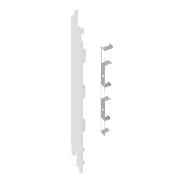 Eindkap+connector  links voor 2819 (5st) - Wit classic nerf