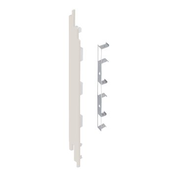 Eindkap+connector  links voor 2819 (5st) - Snowwhite pure mat