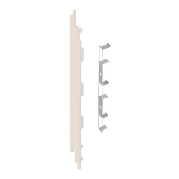 Eindkap+connector  links voor 2819 (5st) - Sandcream pure mat