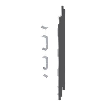 Eindkap+connector rechts voor 2819 (5st) - Antraciet classic nerf