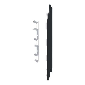 Eindkap+connector rechts voor 2819 (5st) - Zwartgrijs classic nerf
