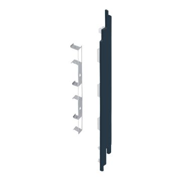 Eindkap+connector rechts voor 2819 (5st) - Staalblauw classic nerf
