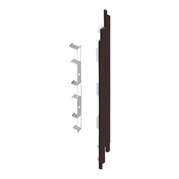 Eindkap+connector rechts voor 2819 (5st) - Donkerbruin classic nerf