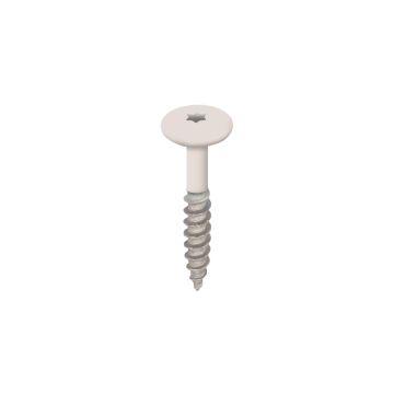 Torx schroef 32mm rvs V2A 100st - Creme