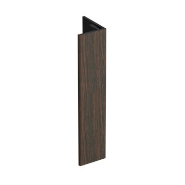 Verlengd eindprofiel 17x44mm Keralit - Donker eiken classic nerf