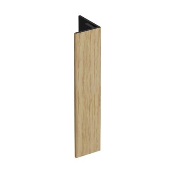 Verlengd eindprofiel 17x44mm Keralit - Licht eiken classic nerf