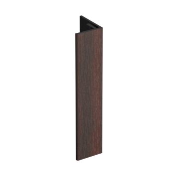 Verlengd eindprofiel 17x44mm Keralit - Mahonie classic nerf