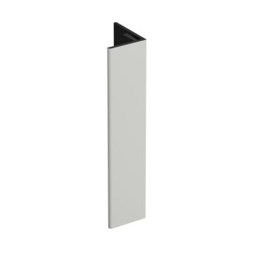 Verlengd eindprofiel 17x44mm Keralit - Snowwhite pure mat
