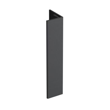 Verlengd eindprofiel 17x44mm Keralit - Dustgrey pure mat