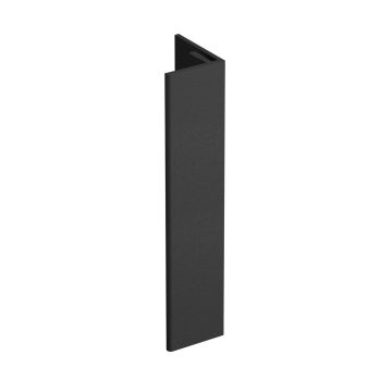 Verlengd eindprofiel 17x44mm Keralit - Nightblack pure mat