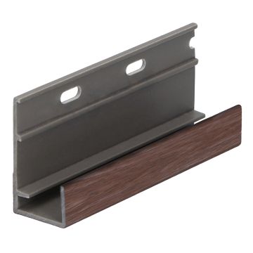 Omrandingprof. met ontwatering Keralit - Bruin eiken