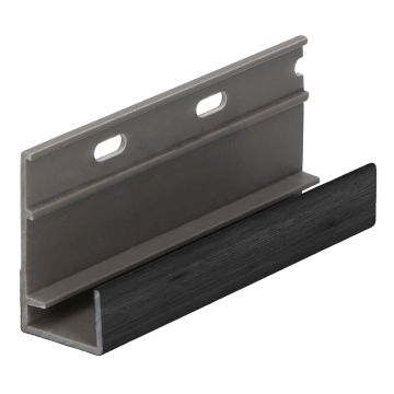 Omrandingprof. met ontwatering Keralit - Zwart eiken