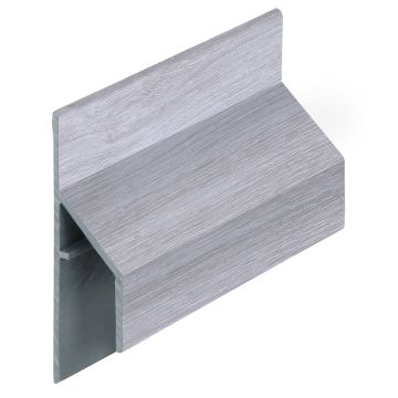 Trim/kraal aansluitprofiel 17mm Keralit - Wit eiken