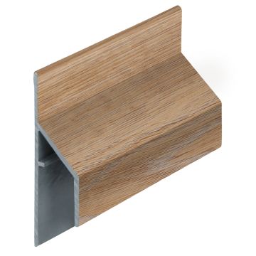 Trim/kraal aansluitprofiel 17mm Keralit - Natuur eiken