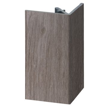 Uitw. rechthoekprofiel Keralit 46x46mm - Taupe eiken
