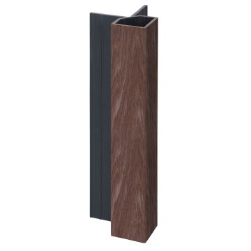 Keralit uitwendig hoekprofiel 32x32mm - Bruin eiken