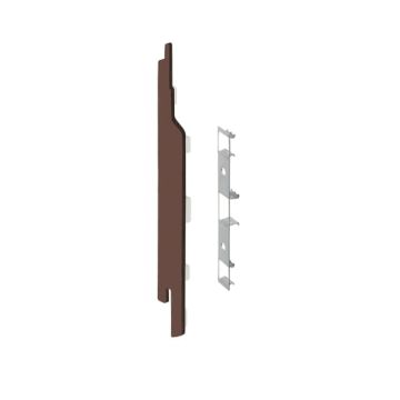 Eindkap+connector  links voor 2814 (5st) - Bruin eiken