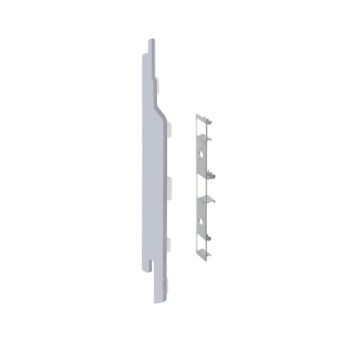 Eindkap+connector  links voor 2814 (5st) - Wit eiken