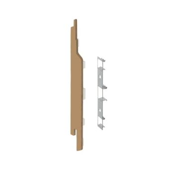 Eindkap+connector  links voor 2814 (5st) - Natuur eiken