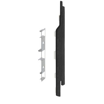 Eindkap+connector rechts voor 2814 (5st) - Zwart eiken