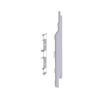 Eindkap+connector rechts voor 2814 (5st) - Wit eiken